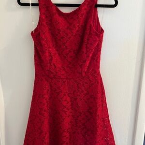 Speechless Red Lace Dress